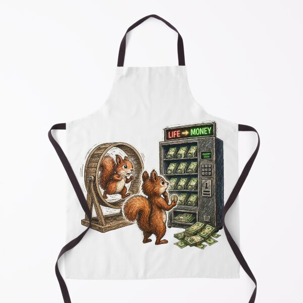 Item preview, Squirrel Work vs Money Sticker – Funny Life Choice Animal Humor Art designed and sold by Felixuss.