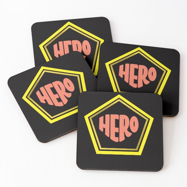 Item preview, "Hero in a Pentagon – Bold Typography" designed and sold by Design5pro.
