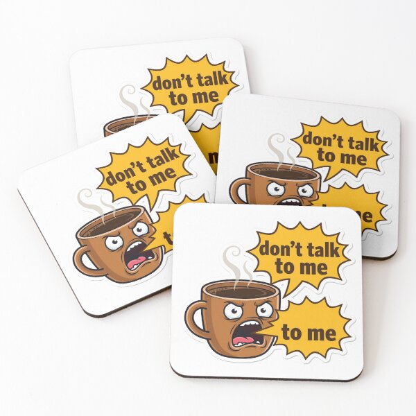 Item preview, “Don’t Talk to Me” Coffee Mug – Funny Sticker for Tiredness and Morning Mood designed and sold by ShowOwnCreate.