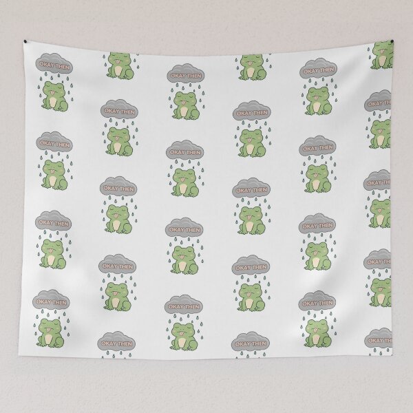 Item preview, Okay Then - Cute Frog Meme Accepting Life Rain designed and sold by tellia-kallisto.