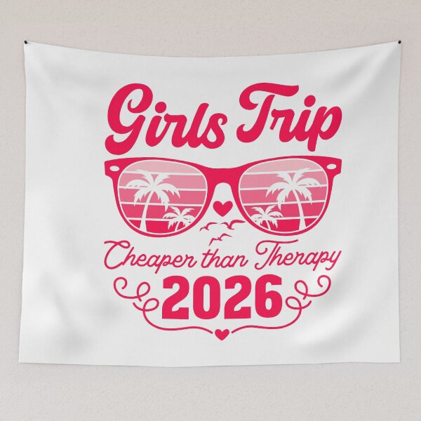 Item preview, Girls Trip Cheapers Than Therapy 2026 Summer Vacation For Girls designed and sold by gunaone-design.