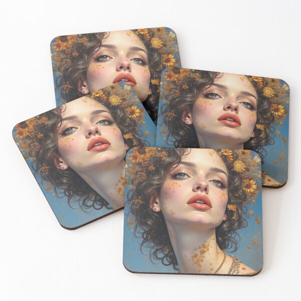 Item preview, Garden Spell Floral Woman Portrait Art designed and sold by blush-horizon.