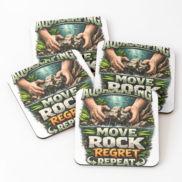 Item preview, Aquascaping Move Rock Regret Repeat designed and sold by Calacoejoe.
