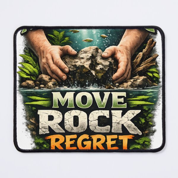 Item preview, Aquascaping Move Rock Regret Repeat designed and sold by Calacoejoe.