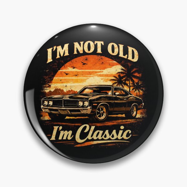 Item preview, I’m Not Old I’m Classic Vintage Muscle Car Illustration designed and sold by Kladhadredo.