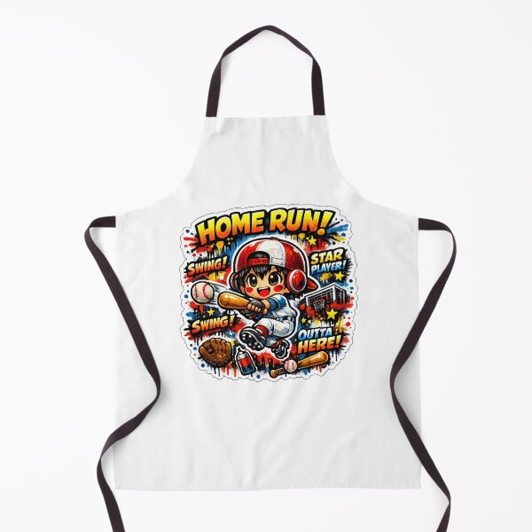 Item preview, Home Run Dreamer – Kawaii Graffiti Baseball designed and sold by Joyfulfabric.