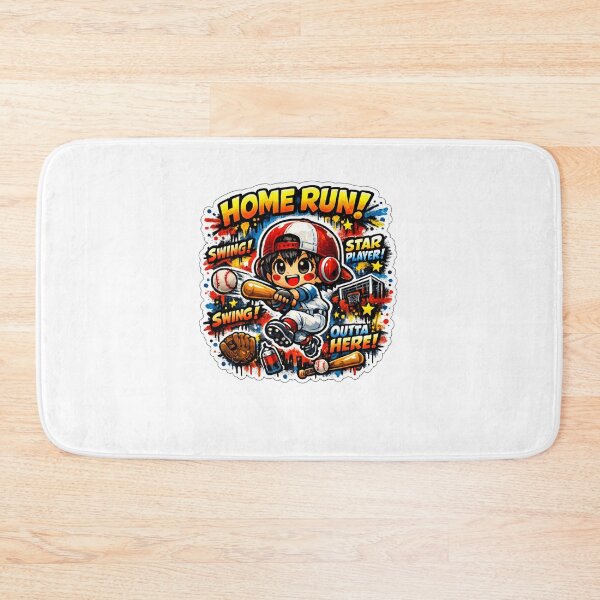 Item preview, Home Run Dreamer – Kawaii Graffiti Baseball designed and sold by Joyfulfabric.