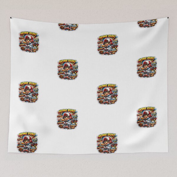Item preview, Home Run Dreamer – Kawaii Graffiti Baseball designed and sold by Joyfulfabric.