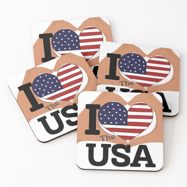 Item preview, I Love the USA !  Heart designed and sold by monpetitbijou.