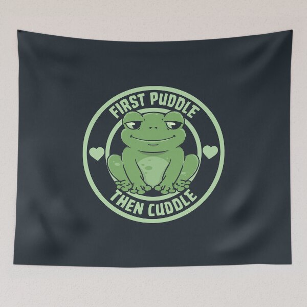 Item preview, First Puddle Then Cuddle Frog by Tobe Fonseca designed and sold by Tobe Fonseca®.