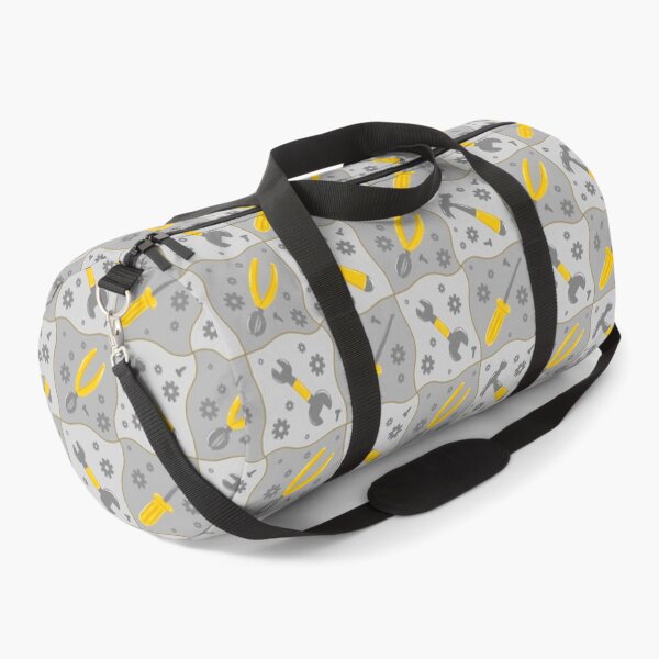 Item preview, Checkerboard grey builder tools toolbox construction repeat seamless pattern designed and sold by TipsyTauroDesigns.
