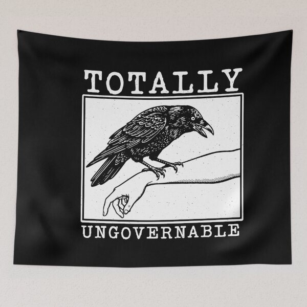 Item preview, Totally Ungovernable Crow Shirt – Funny Dark Humor Attitude Design designed and sold by gunaone-design.