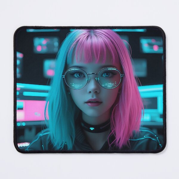 Item preview, Cyberpunk Anime Hacker Girl designed and sold by PsyTrippyDreams.