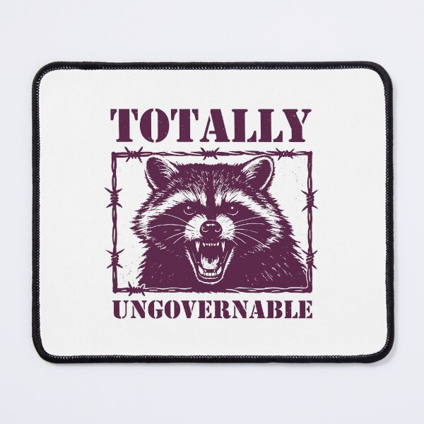 Item preview, Totally Ungovernable – Angry Raccoon designed and sold by gunaone-design.
