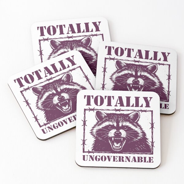 Item preview, Totally Ungovernable – Angry Raccoon designed and sold by gunaone-design.