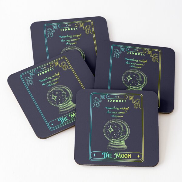 Item preview, Bookish Tarot: The Moon designed and sold by ScriptedEchoes.