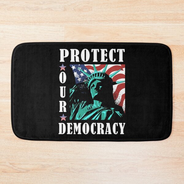 Item preview, Protect Our Democracy Statue of Liberty 4th of July Anti Facism Anti Trump designed and sold by Dmetalx Art Apparel.