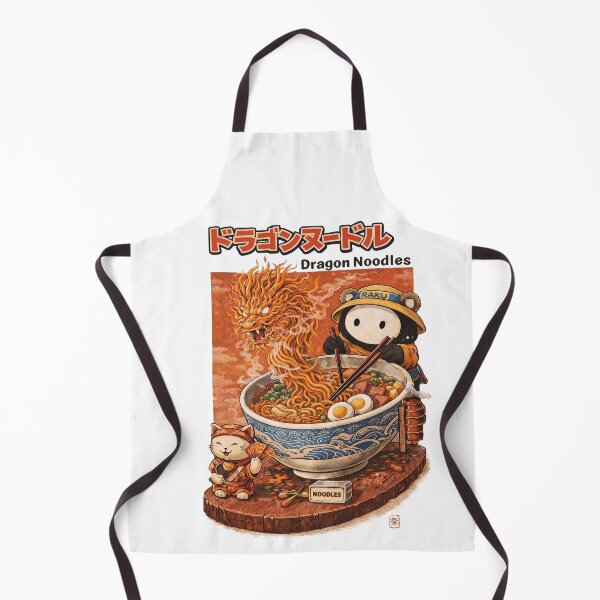 Item preview, Hungry Raku Eating Dragon Noodles designed and sold by RakuWorld.