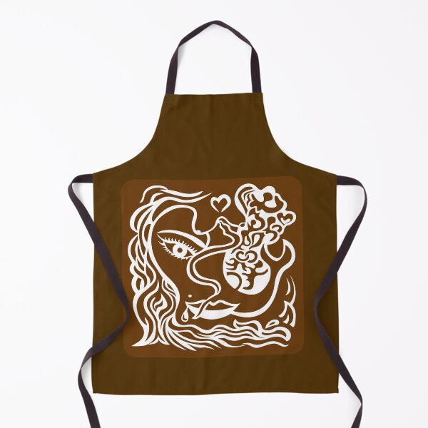 Item preview, Abstract Woman Line Art – Passionate Guarded Brown White 9 designed and sold by Angela Abstract Art .