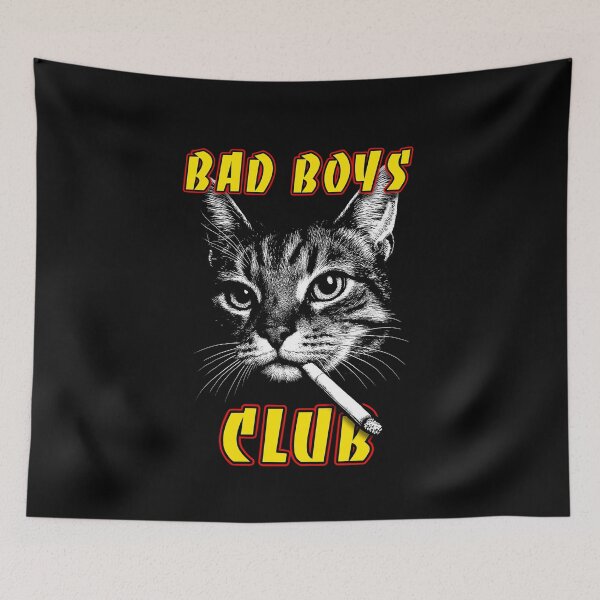 Item preview, cat bad boys smoking designed and sold by Blck-Acid-Devil.