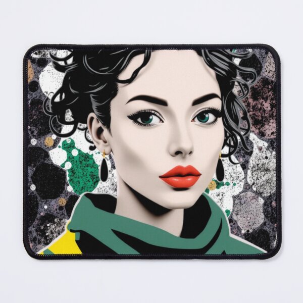 Item preview, Glimmer Pop Modern Woman Portrait Art designed and sold by blush-horizon.