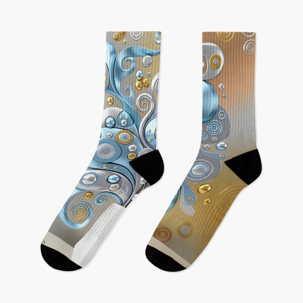 Item preview, Gustav Klimt Blue Flowers designed and sold by Vicky Brago-Mitchell®.