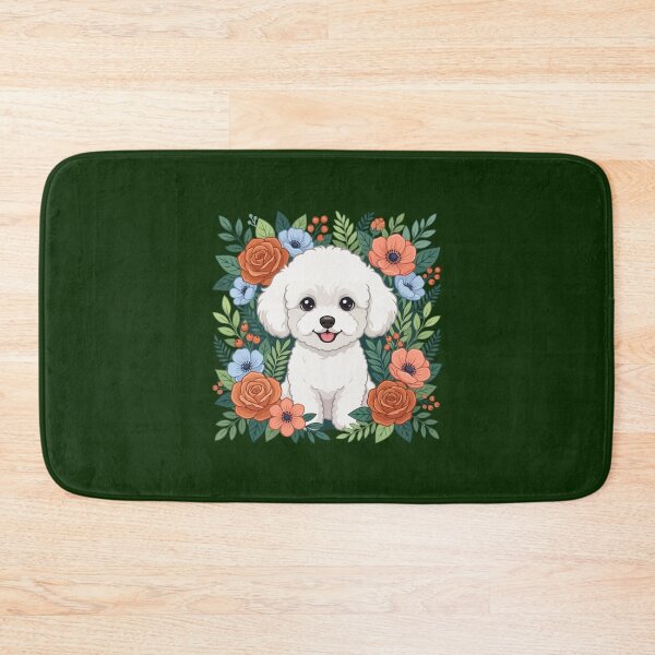 Item preview, Cute Teacup Poodle Puppy Floral Design - Dog Lover Gift designed and sold by The Real Life Symphony.
