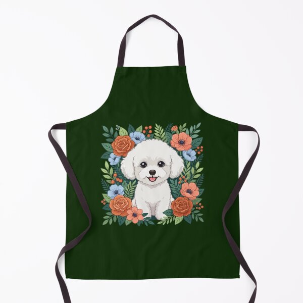 Item preview, Cute Teacup Poodle Puppy Floral Design - Dog Lover Gift designed and sold by The Real Life Symphony.