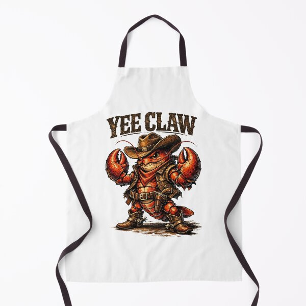 Item preview, Yee-Claw Funny Cowboy Lobster Western Seafood Pun designed and sold by Kladhadredo.