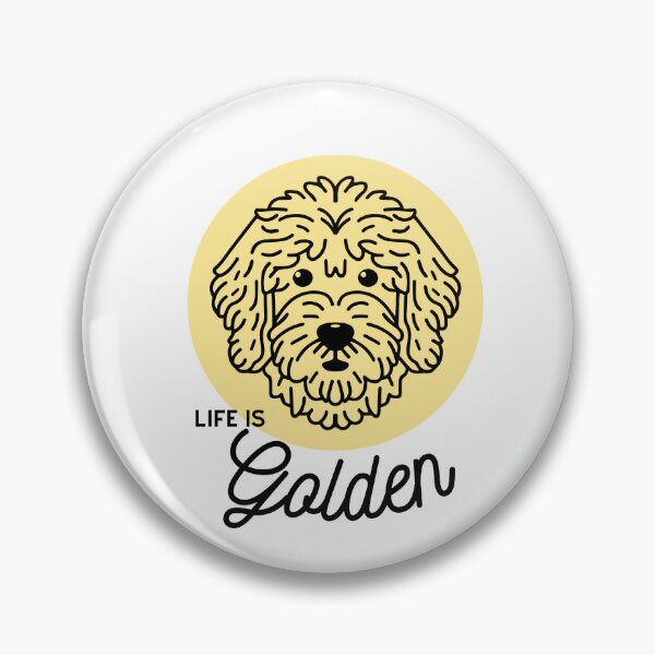 Item preview, Goldendoodle Cute Line Art Design Life Is Golden designed and sold by PeriwinkleStone.