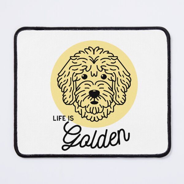 Item preview, Goldendoodle Cute Line Art Design Life Is Golden designed and sold by PeriwinkleStone.