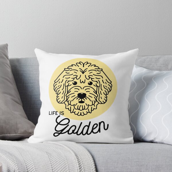 Item preview, Goldendoodle Cute Line Art Design Life Is Golden designed and sold by PeriwinkleStone.