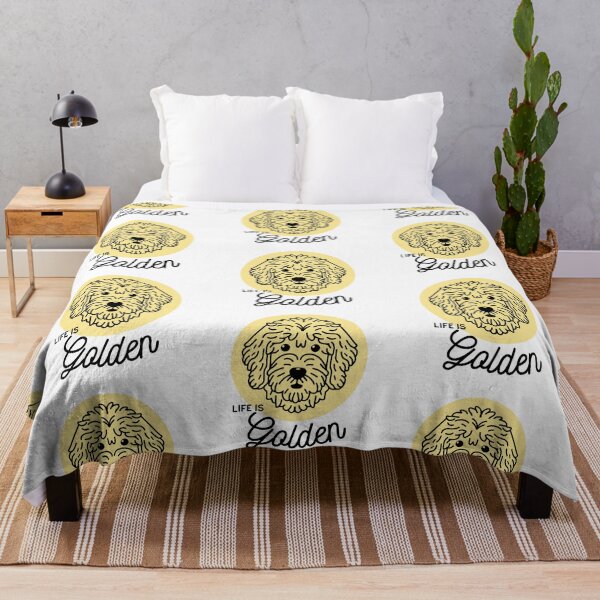 Item preview, Goldendoodle Cute Line Art Design Life Is Golden designed and sold by PeriwinkleStone.