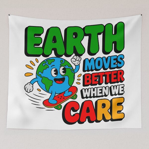 Item preview, Earth Moves Better When We Care Environmental Protection Planet Care Sustainability designed and sold by artcultreone.