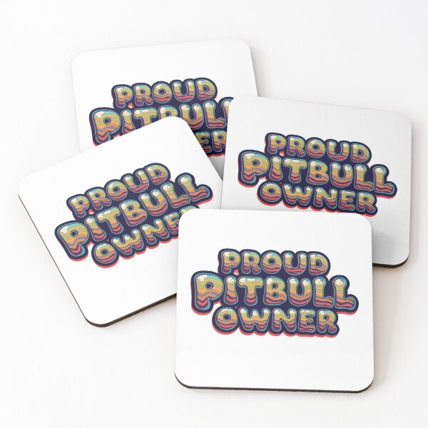 Item preview, Proud Pitbull Owner Bubble Letters designed and sold by My Pitbull Place.