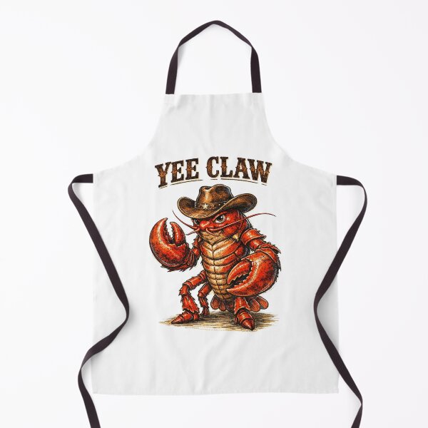 Item preview, Yee Claw Cowboy Lobster Funny Western Seafood designed and sold by Kladhadredo.