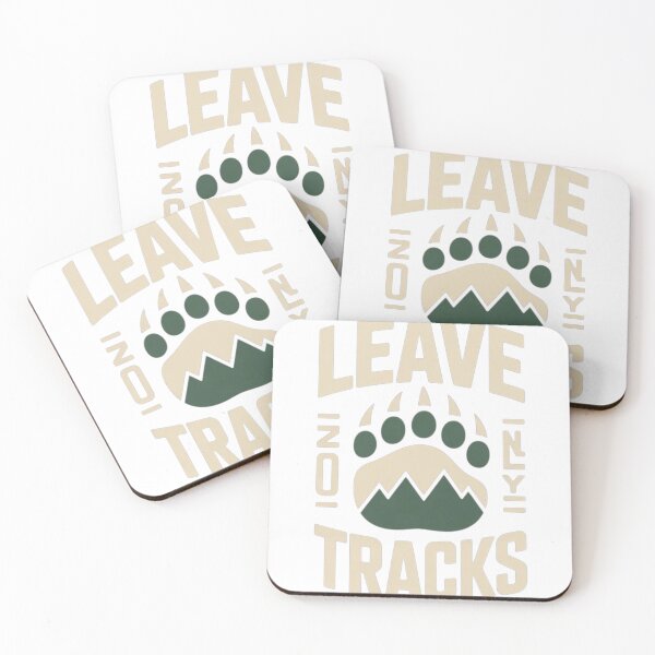Item preview, Leave Only Tracks Bear Paw Mountain Hiking Design designed and sold by WildMilesCo.