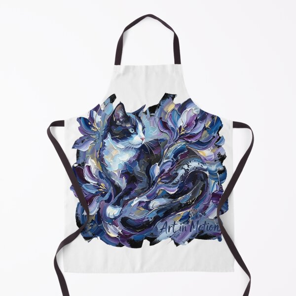 Item preview, Abstract Whispers: Cat in Blooms designed and sold by The Grumpy Pet Club.