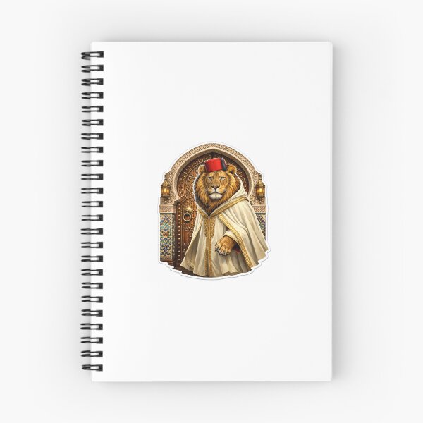Item preview, Atlas Lion in Traditional Moroccan Jellaba and Fez designed and sold by Hafcishop.