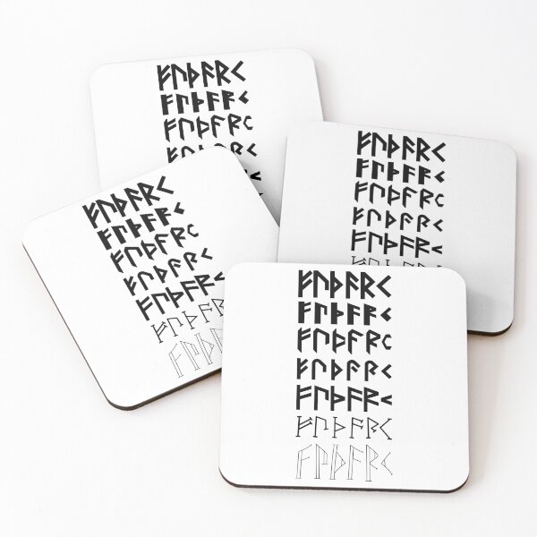 Item preview, Futhark in different Keja-fonts - Dark designed and sold by TotalKejas.