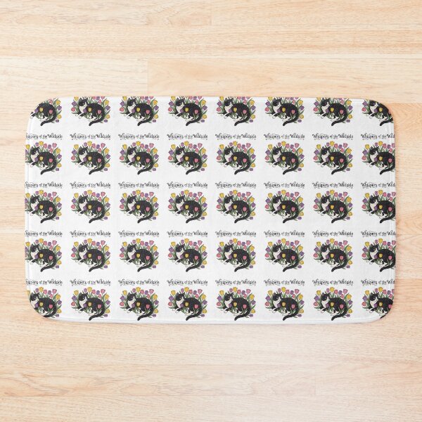Item preview, Boho Tuxedo Cat in Tulips designed and sold by The Grumpy Pet Club.