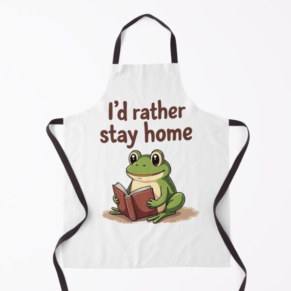 Item preview, I’d Rather Stay Home Frog Shirt – Introvert Cozy Reading T-Shirt Cute Frog Design designed and sold by TS68.