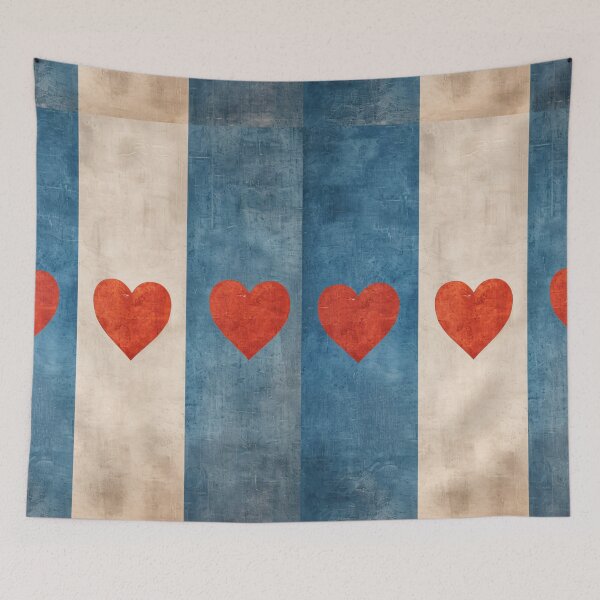 Item preview, Minimalist Heart Stripe Wall Art Neutral Abstract Love Print designed and sold by NarjaShop.