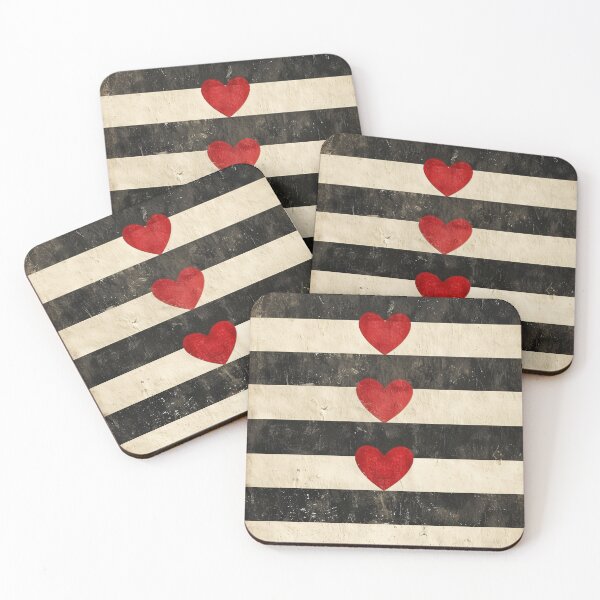 Item preview, Minimalist Heart Stripe Wall Art Neutral Abstract Love Print designed and sold by NarjaShop.