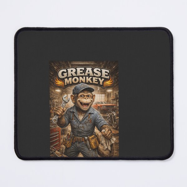 Item preview, Grease Monkey Mechanic Funny Garage Design designed and sold by Hornace88studio.