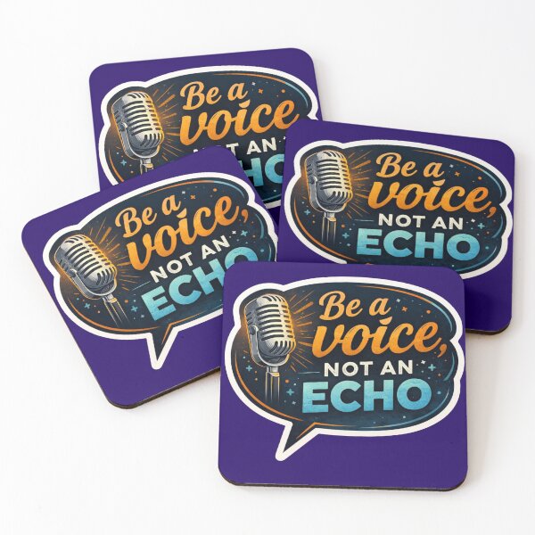 Item preview, Be A Voice Not An Echo Motivational Microphone Sticker designed and sold by Scro-Ciob-Shop.