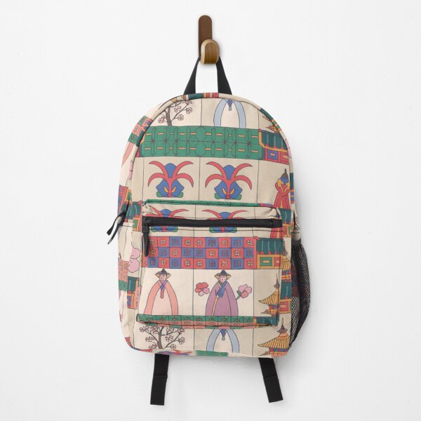 Item preview, Korean Traditional Seamless Pattern – Hanbok, Pagodas & Folk Motifs designed and sold by Midnight Veil Designs.
