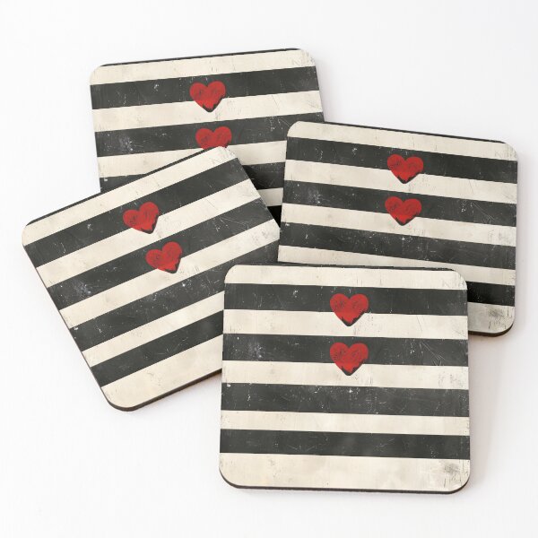 Item preview, Minimalist Heart Stripe Wall Art Neutral Abstract Love Print designed and sold by NarjaShop.