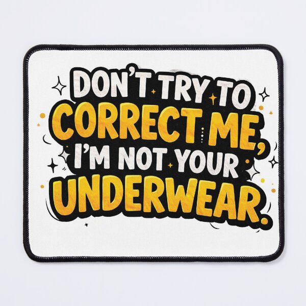 Item preview, Don’t try to correct me, I’m not your underwear. designed and sold by Gold Turtle Lina.
