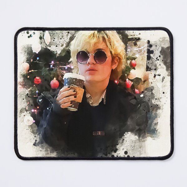 Item preview, Christmas Coffee: Boho Grunge Watercolor Holiday Portrait  designed and sold by Tokraz-art.